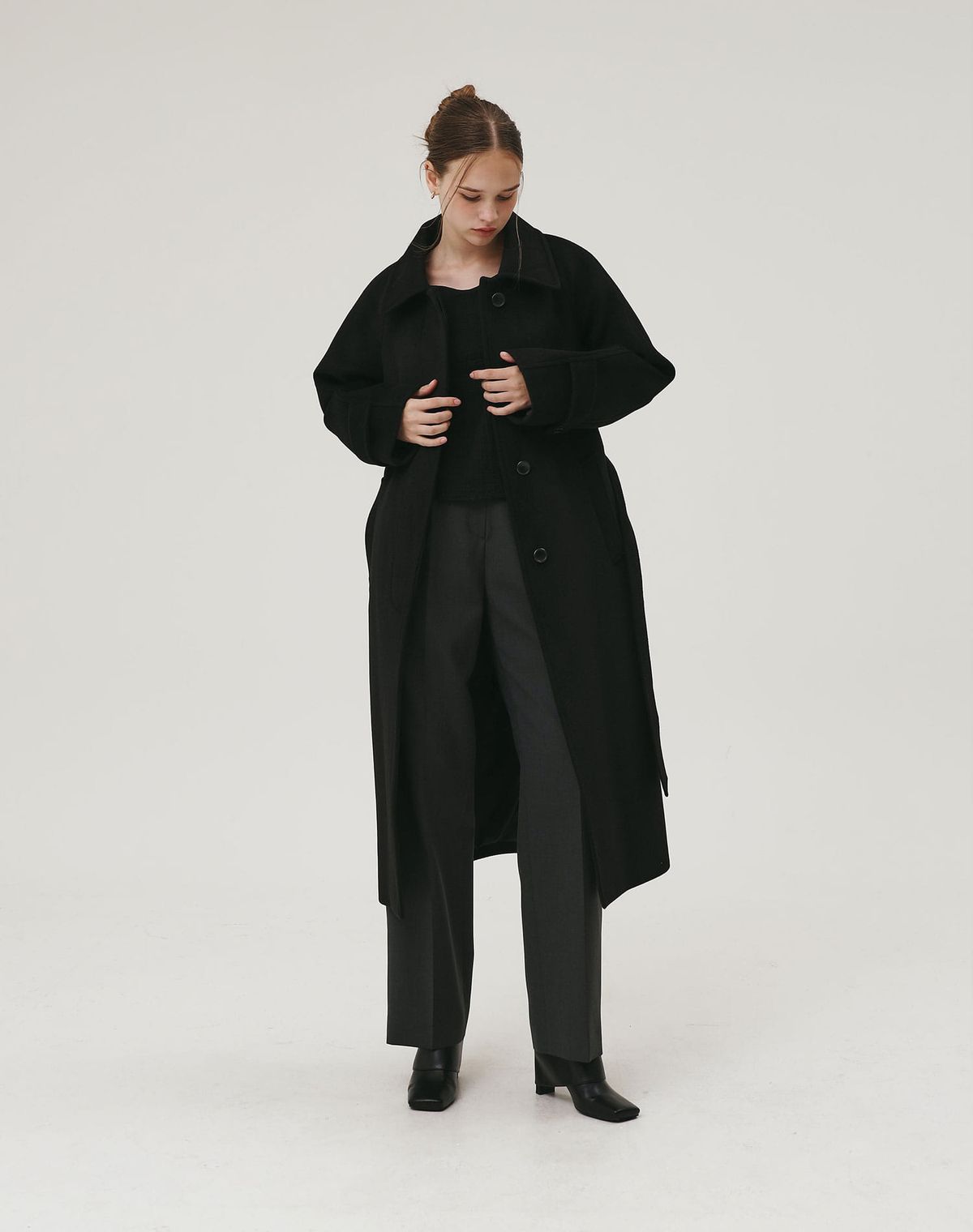 지에마르(GIEMAR) LONG SINGLE COAT LIGHT BEIGE