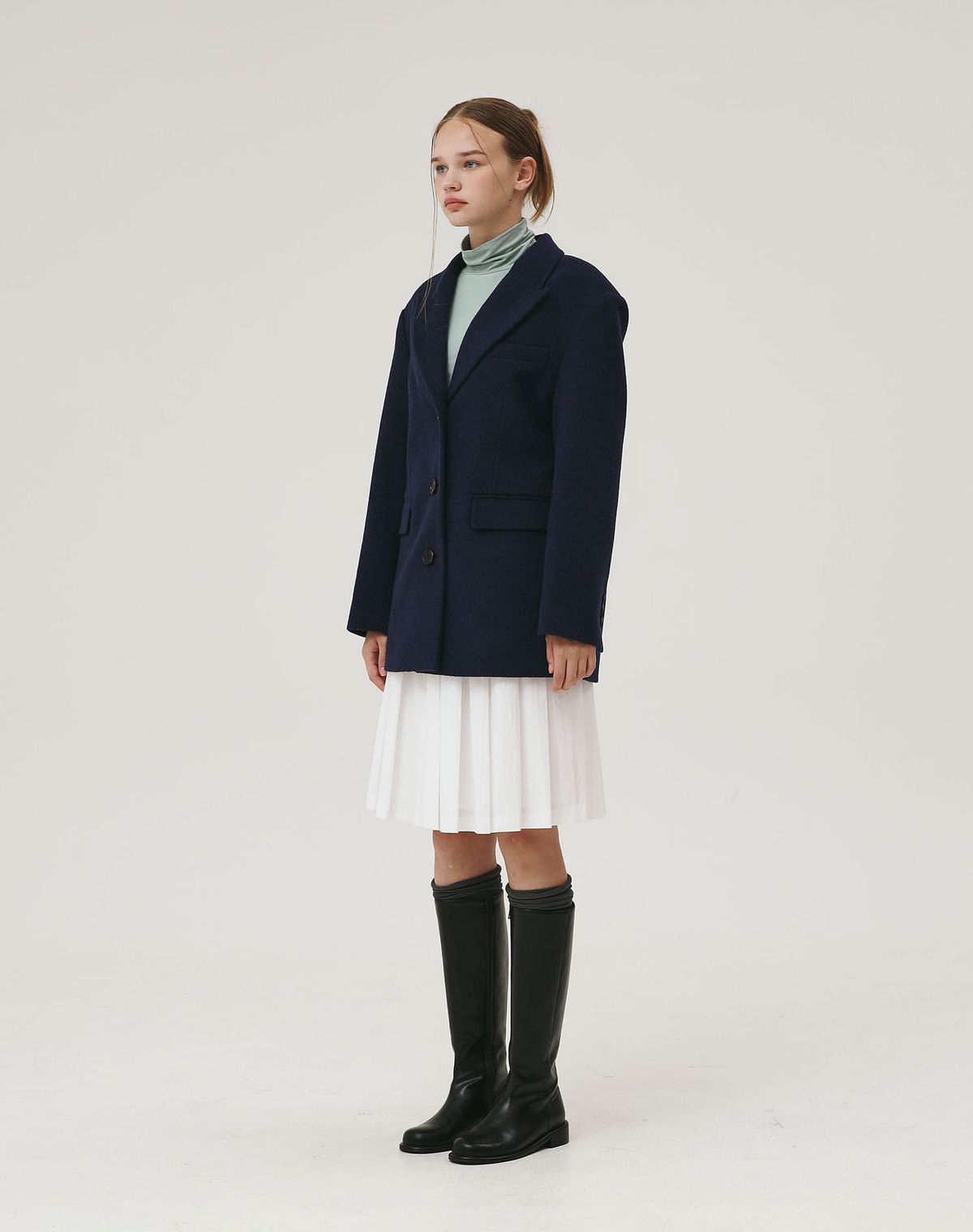 지에마르(GIEMAR) WOOL HALF COAT