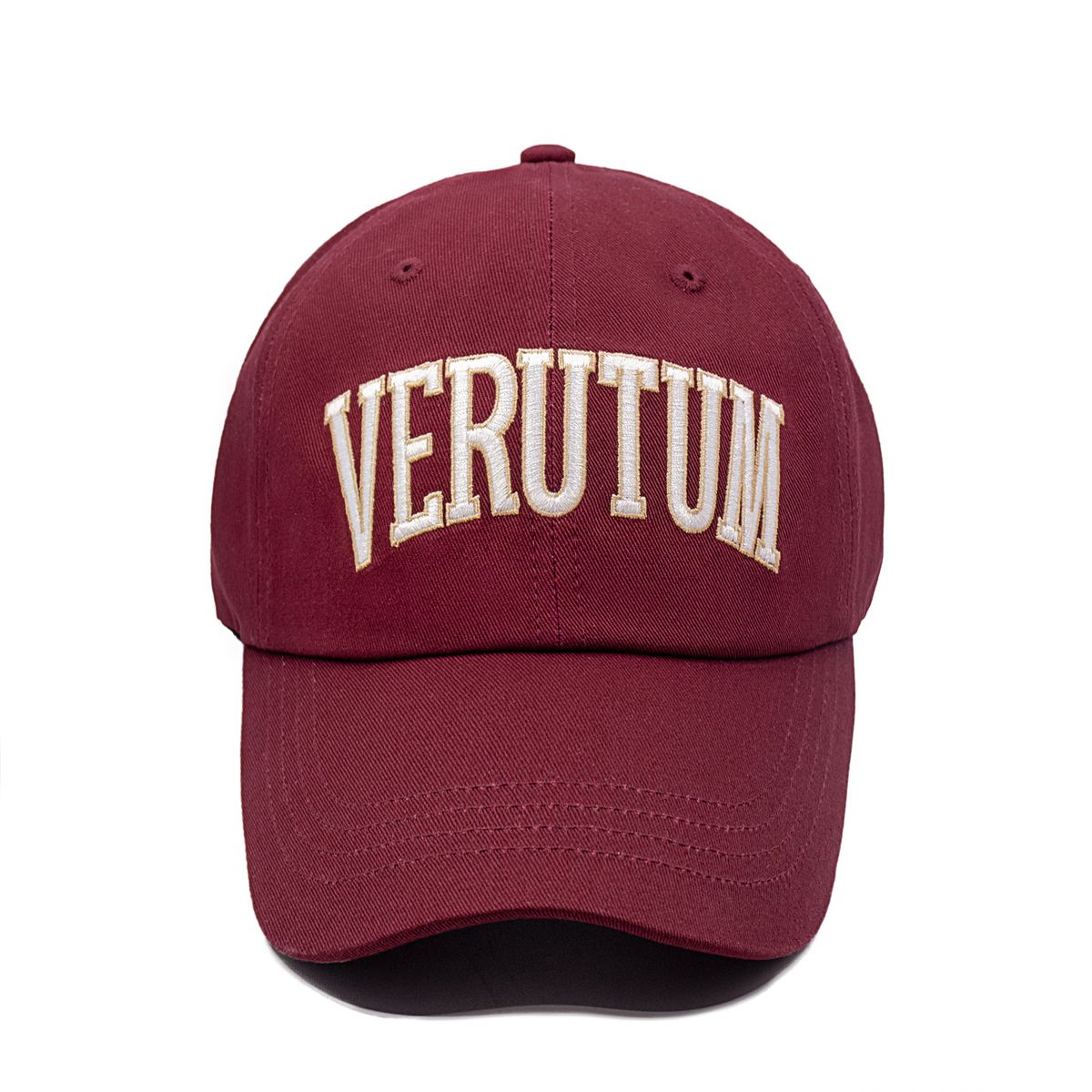베루툼(VERUTUM) 빅 아치 로고 볼캡 버건디