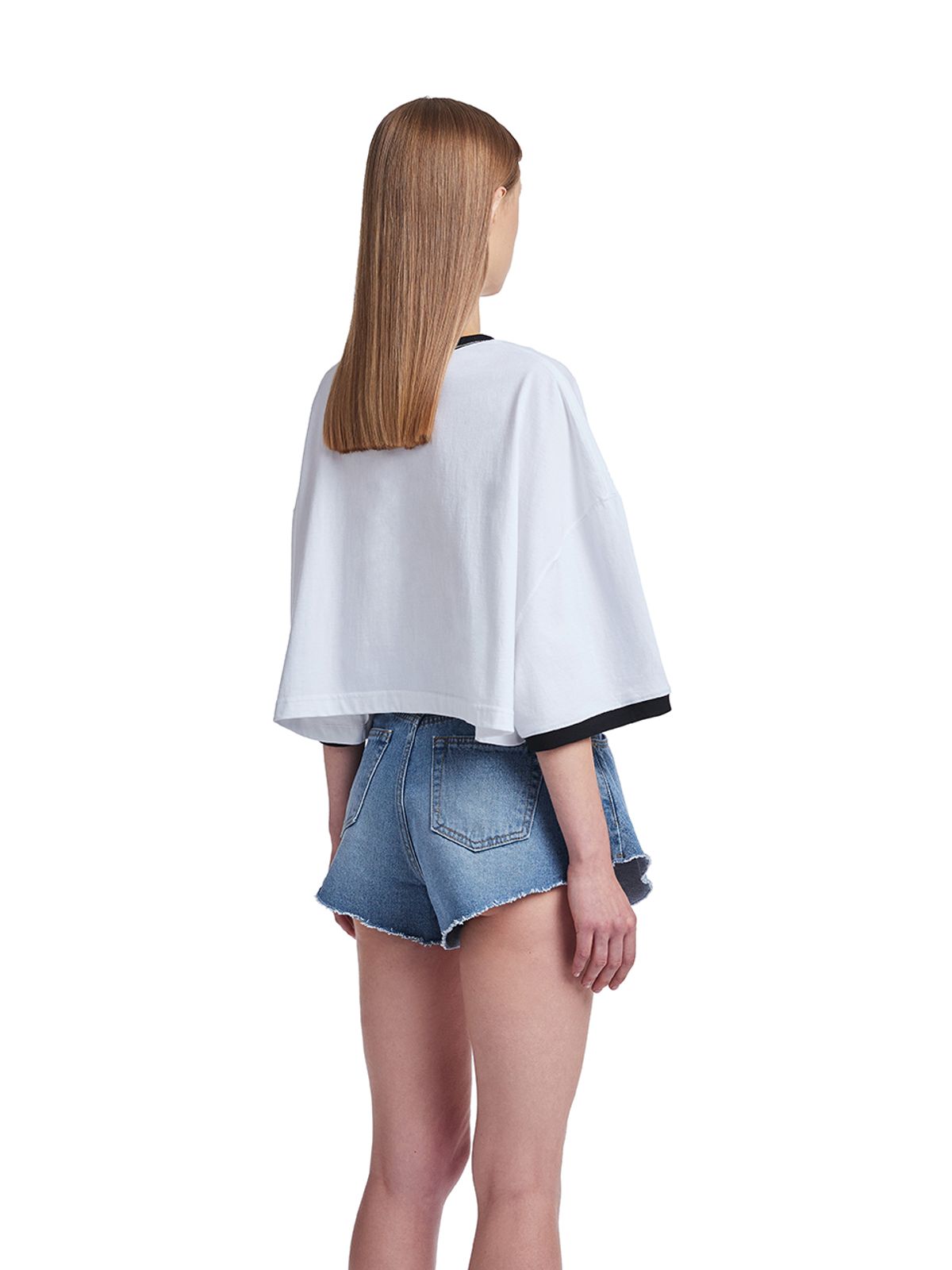트렁크프로젝트(TRUNK PROJECT) Ringer T-Shirt_White