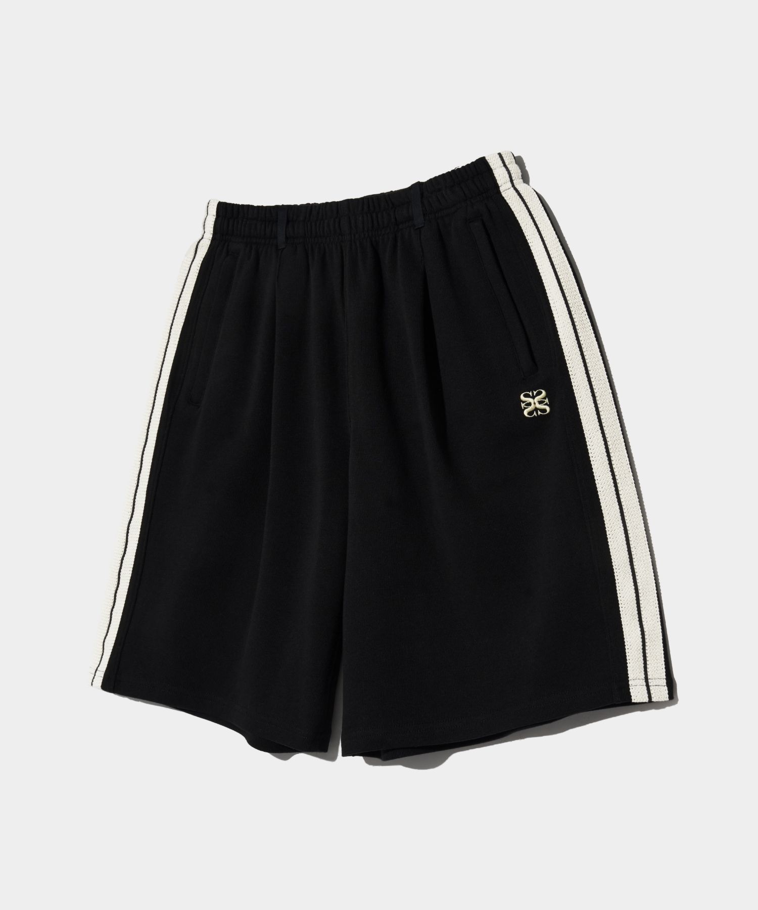 MUSINSA公式 | SATUR Lawton All Day Half Track Pants Caviar Black