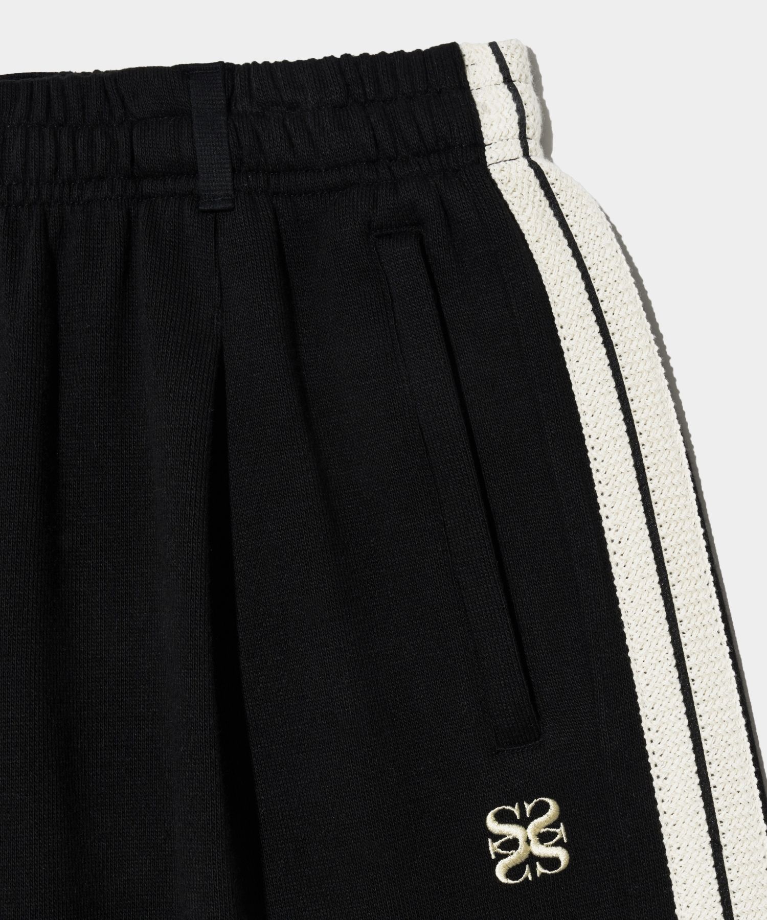 ◆SATUR◆ Lawton All Day Half Track Pants Caviar Black SA242 MUSINSA | SATUR Lawton All Day Half Track Pants Caviar Black