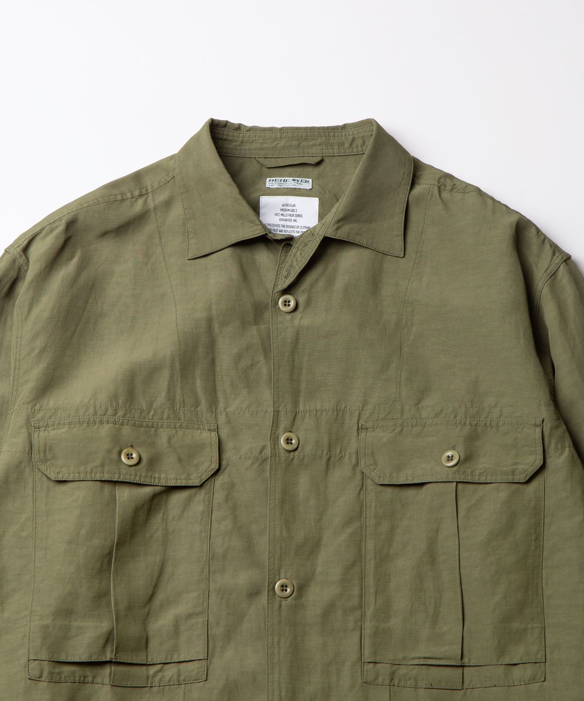 비헤비어(BEHEAVYER) M43 MIL SHIRTS olive