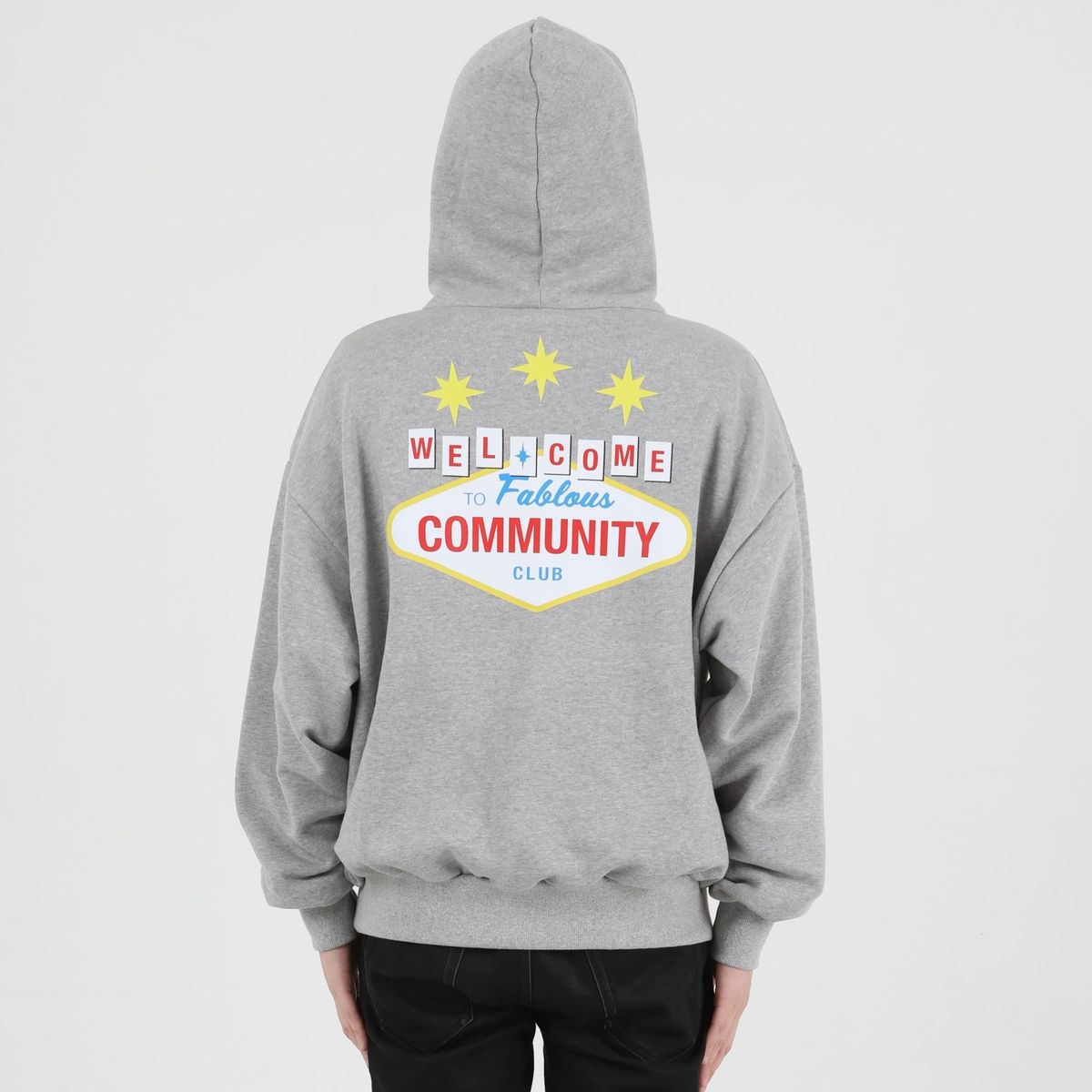 커뮤니티클럽(COMMUNITY CLUB) 웰컴 후디 그레이