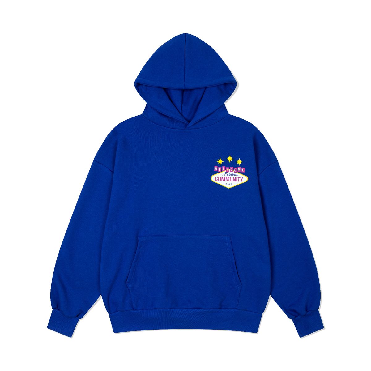 커뮤니티클럽(COMMUNITY CLUB) 웰컴 후디 블루
