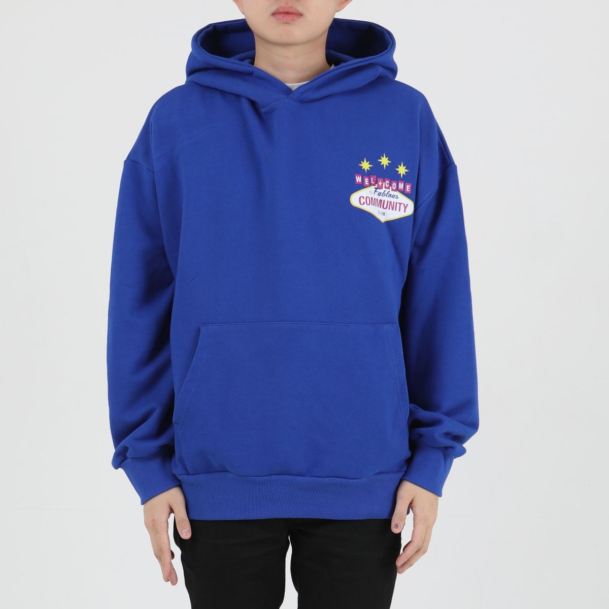 커뮤니티클럽(COMMUNITY CLUB) 웰컴 후디 블루