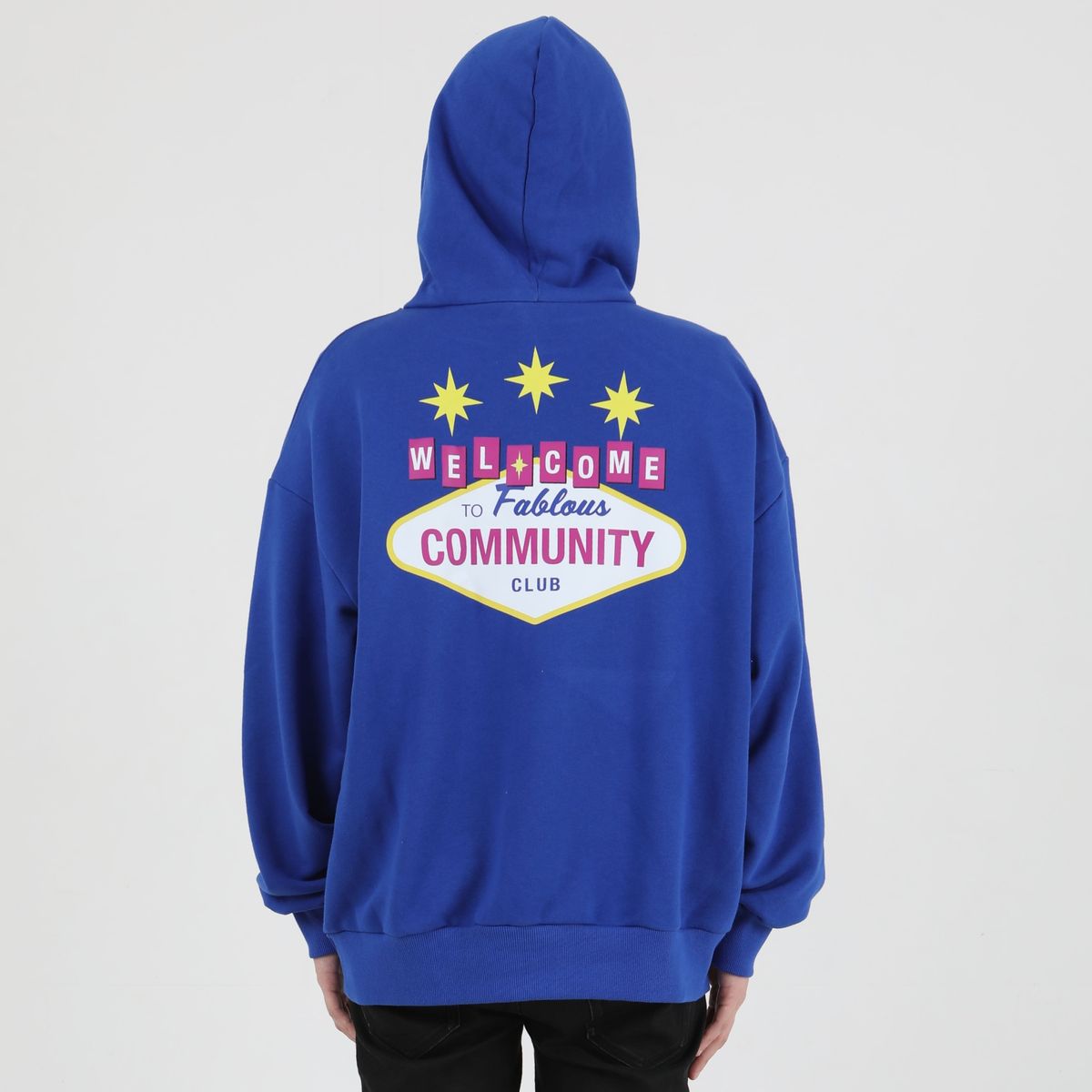커뮤니티클럽(COMMUNITY CLUB) 웰컴 후디 블루