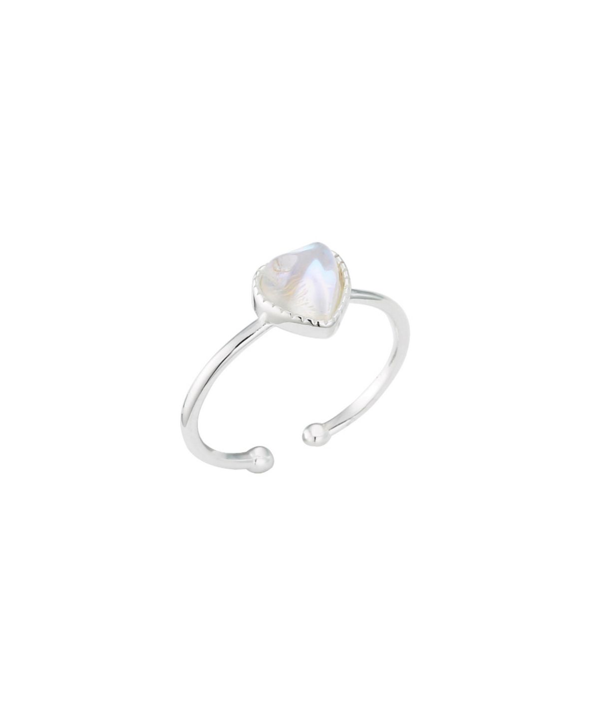 릴리코리(LILYKORI) Silver Adorable Heart Cubic Ring