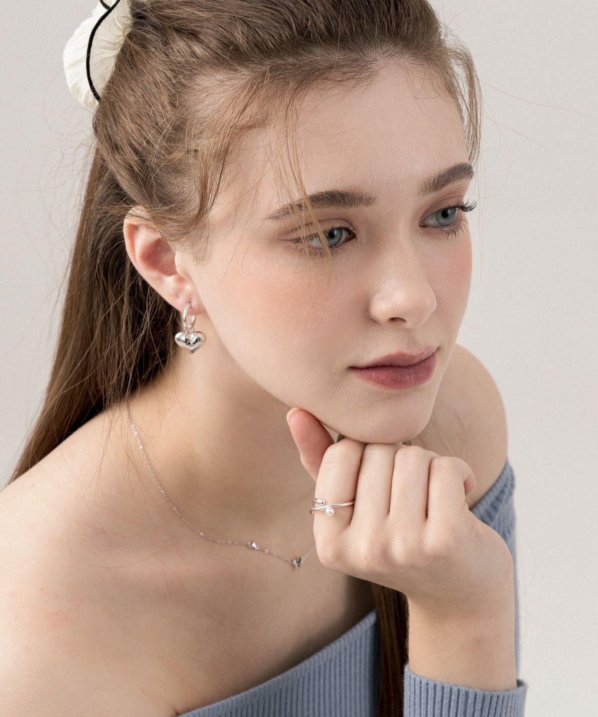 릴리코리(LILYKORI) 925 Silver Flow Pearl Ring