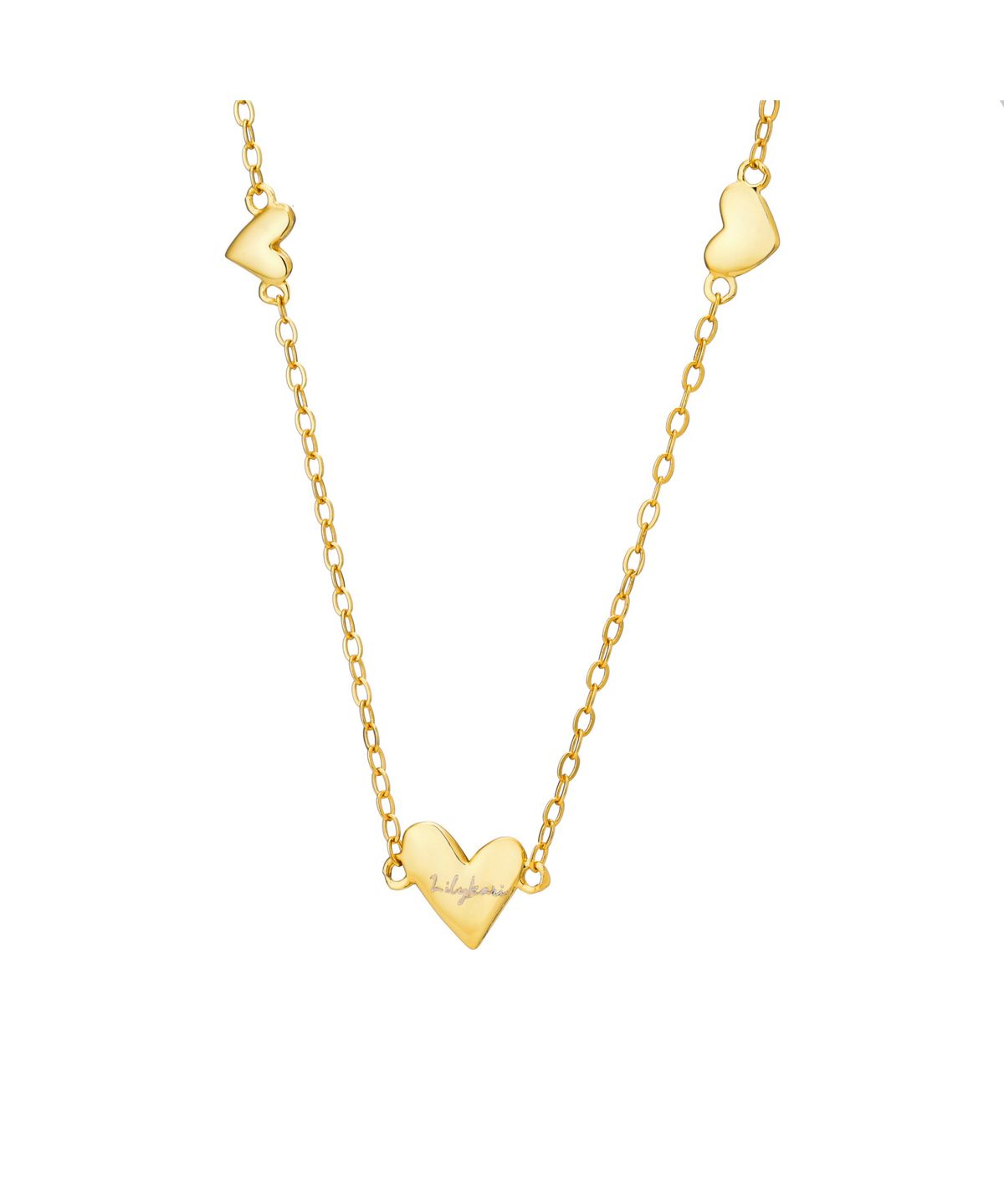 릴리코리(LILYKORI) Silver Triple Heart Necklace