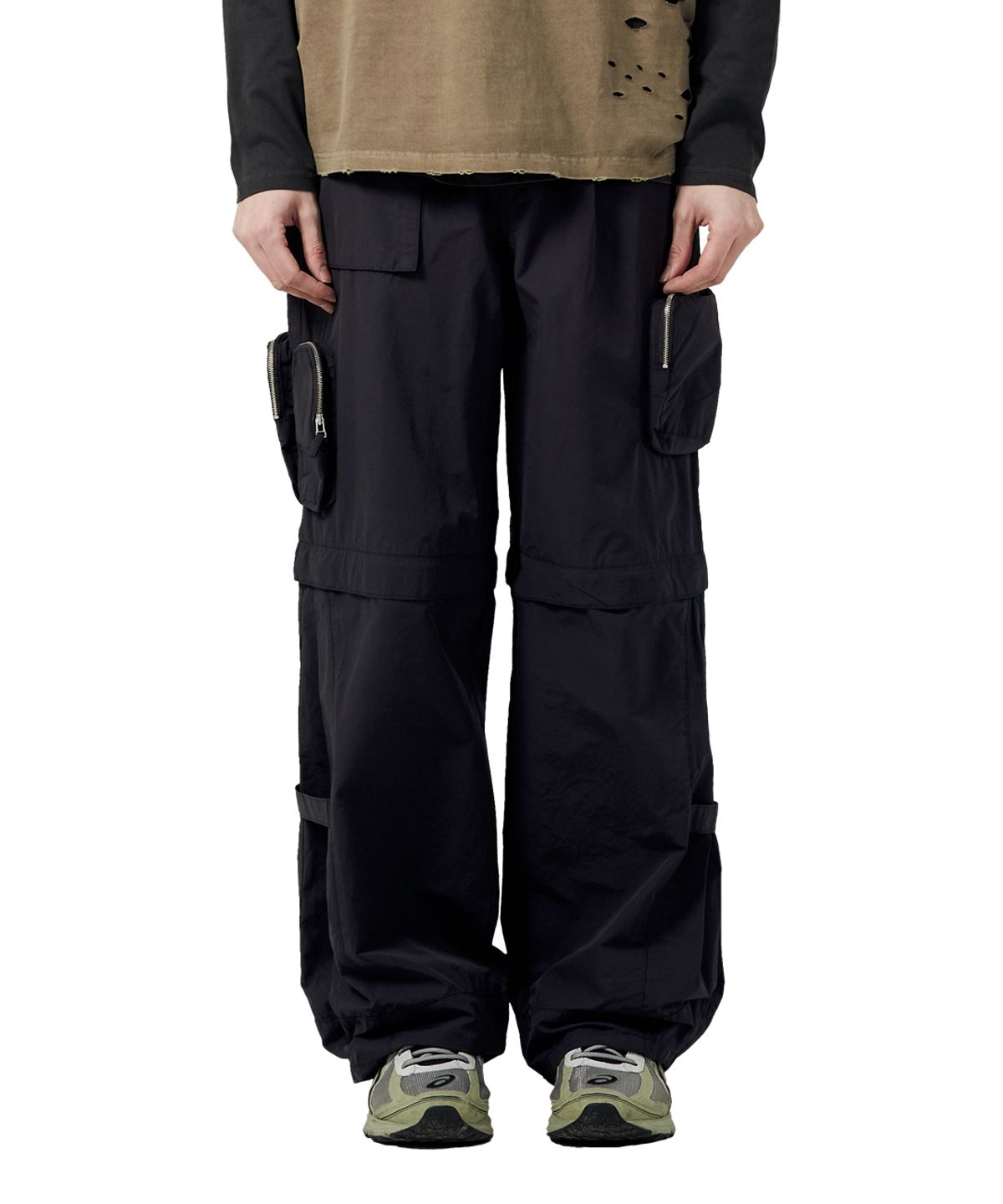 빅유니온(BIG UNION) TWOWAY POCKET PANTS (CN) / BLACK