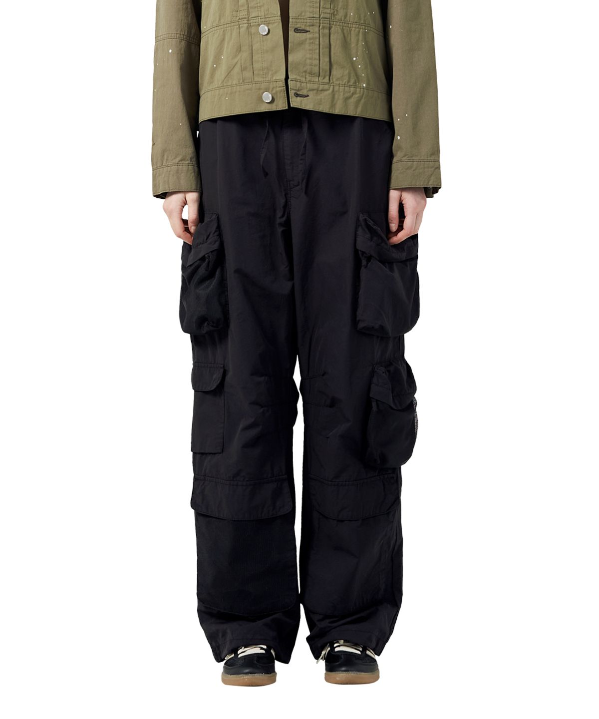 빅유니온(BIG UNION) MESH CARGO PANTS / BLACK