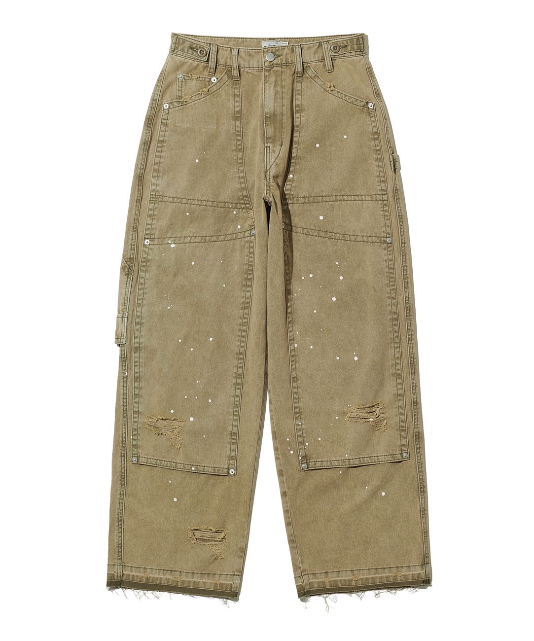 MUSINSA | BIG UNION PAINTING CARPENTER PANTS / BEIGE