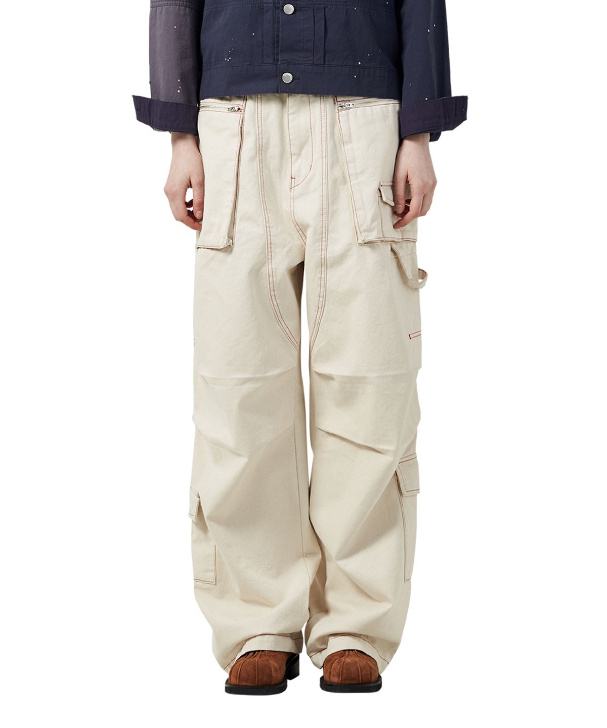 빅유니온(BIG UNION) LINE CARPENTER PANTS / DIRTY WHITE