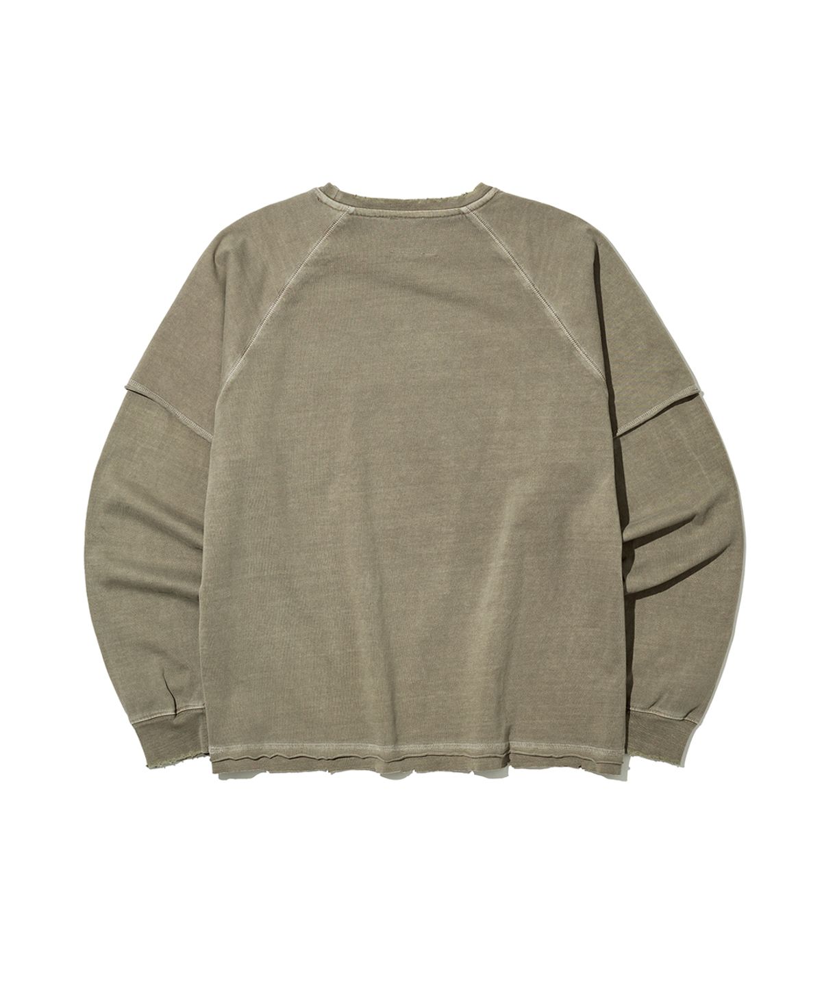 빅유니온(BIG UNION) LAYERED PIGMENT T-SHIRTS / KHAKI