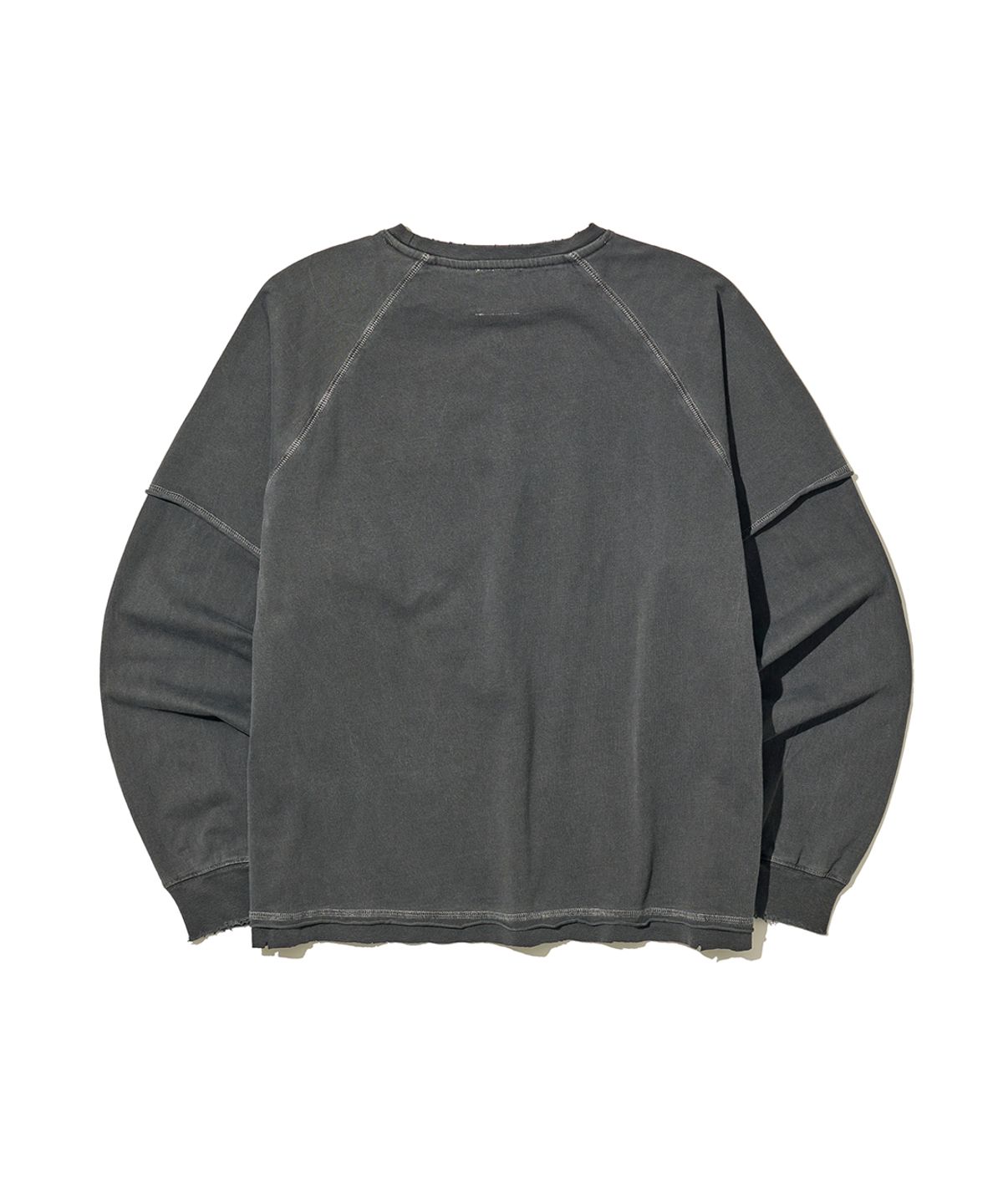빅유니온(BIG UNION) LAYERED PIGMENT T-SHIRTS / BLACK