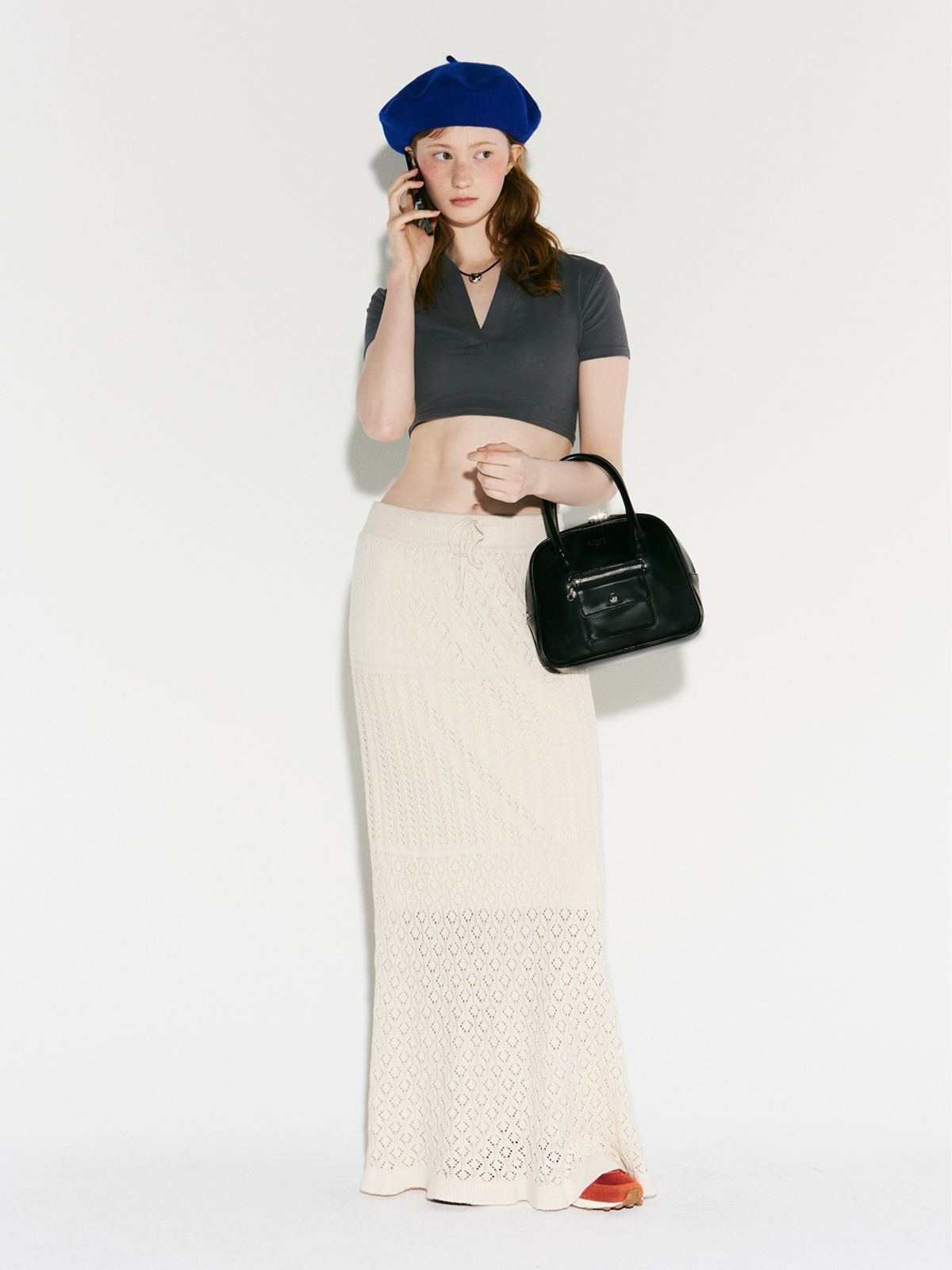 메종크렘(MAISON CREME) Door Bell Tote Bag_black
