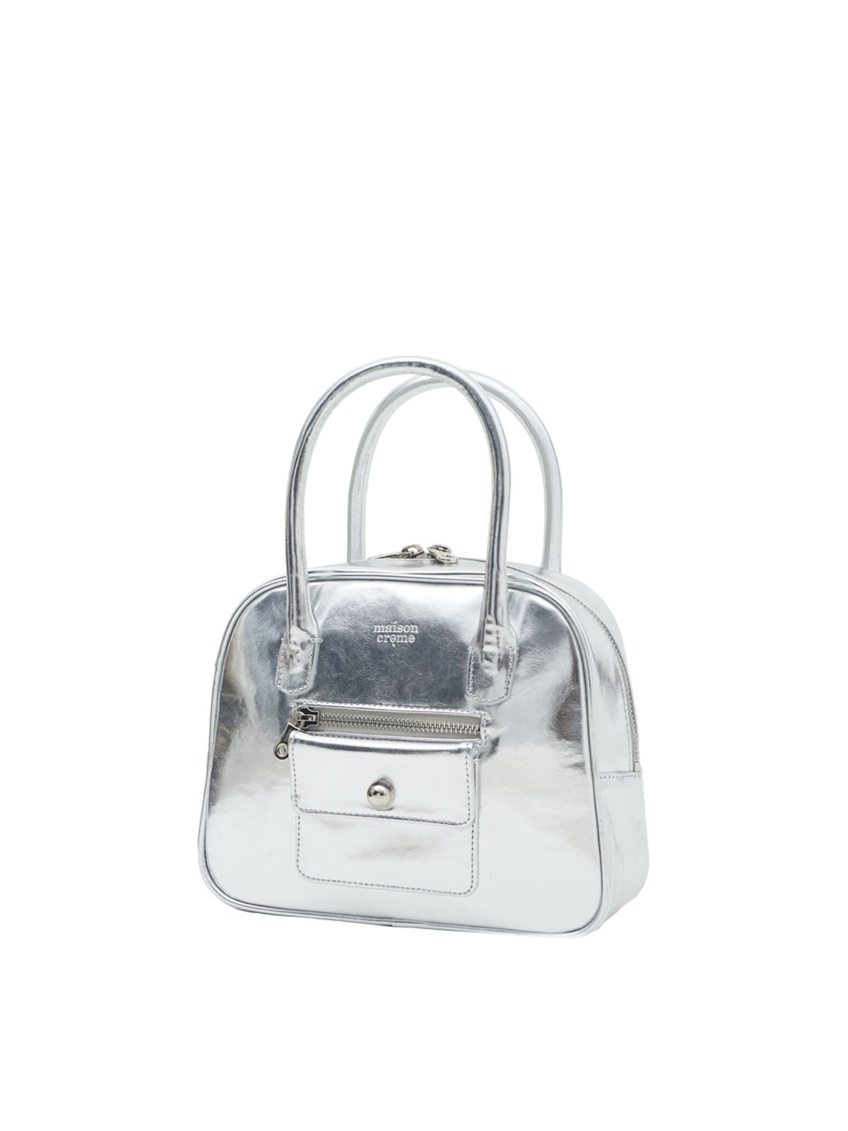 메종크렘(MAISON CREME) Door Bell Tote Bag_silver