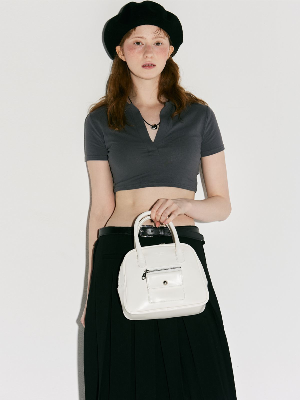 메종크렘(MAISON CREME) Door Bell Tote Bag_ivory