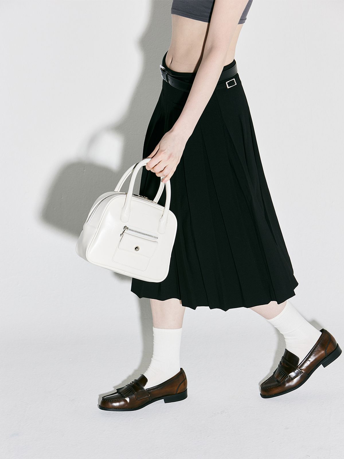 메종크렘(MAISON CREME) Door Bell Tote Bag_ivory