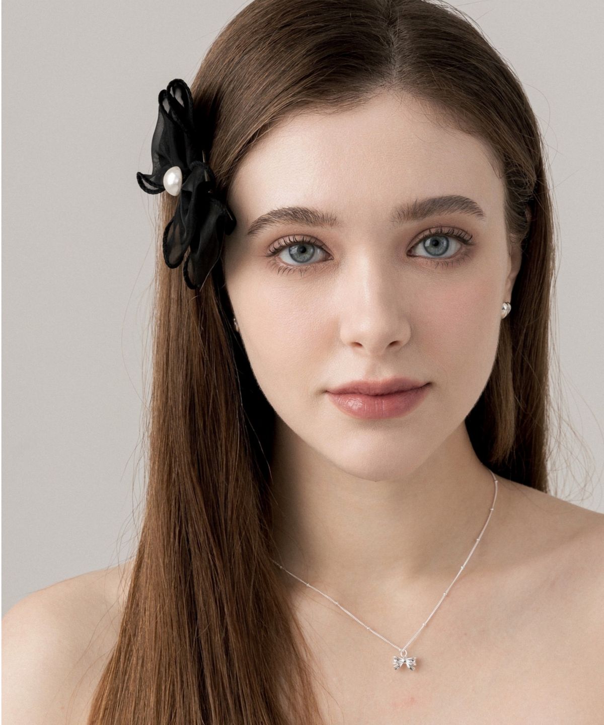 릴리코리(LILYKORI) 925 Silver Ribbon Ball Necklace