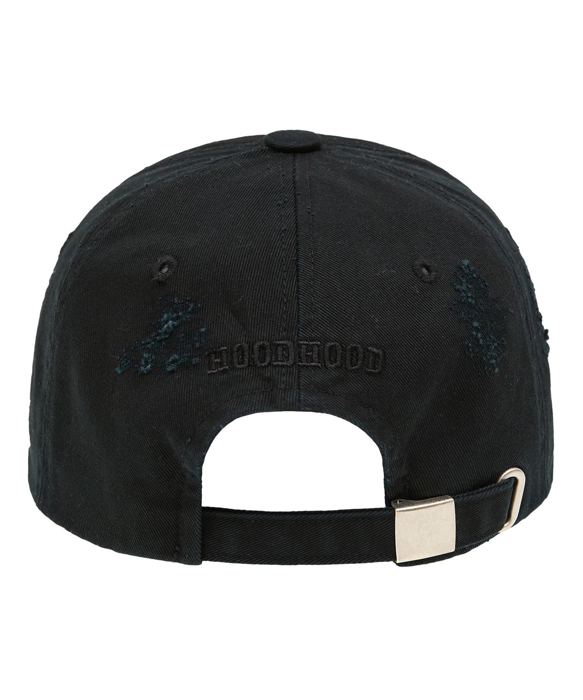 후드후드(HOODHOOD) HD 아플리케 데미지 볼캡 블랙