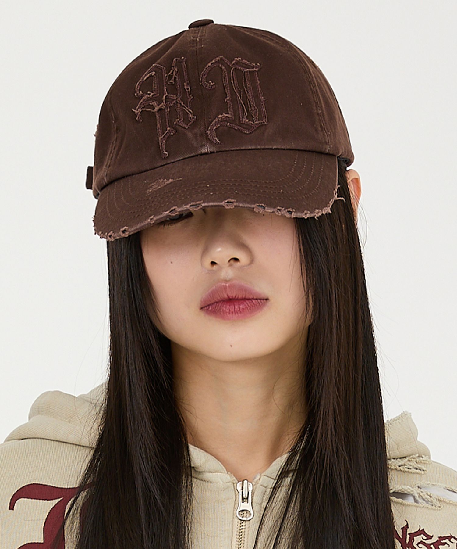 【韓国 HOODHOOD】HD Applique damage ballcap MUSINSA | HOODHOOD HD Applique Damage Ball Cap Leopard