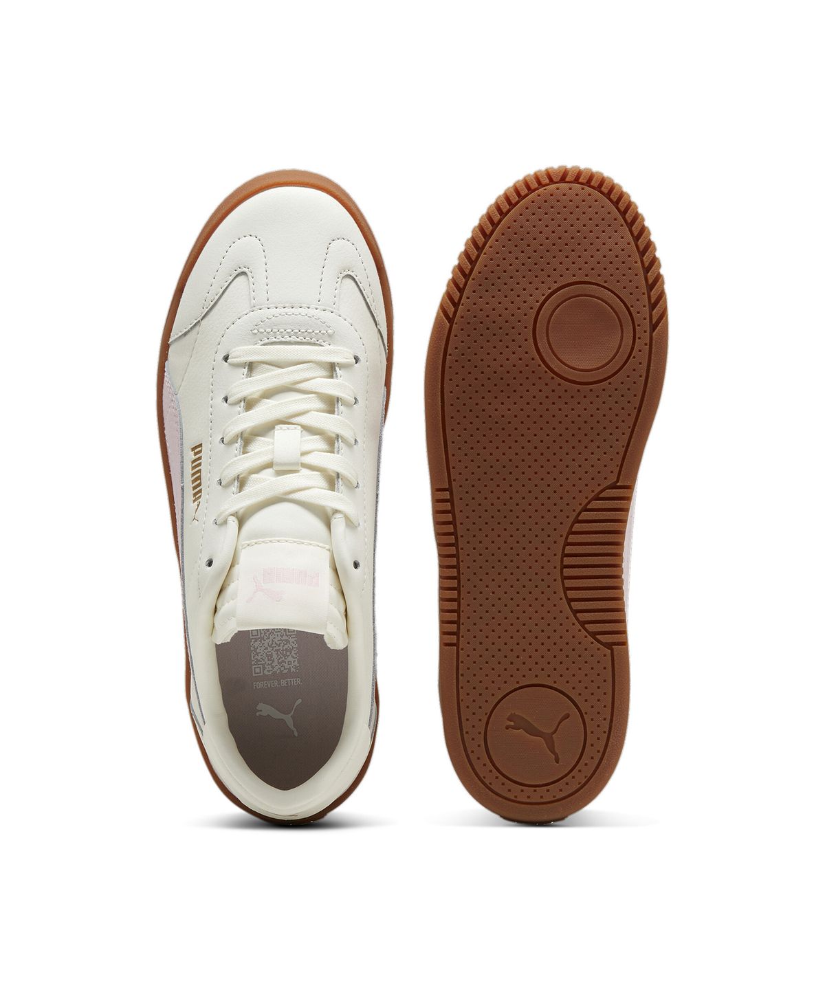 푸마(PUMA) 푸마 클럽 5v5 누벅 - 웜화이트:핑크:골드 / 389406-10
