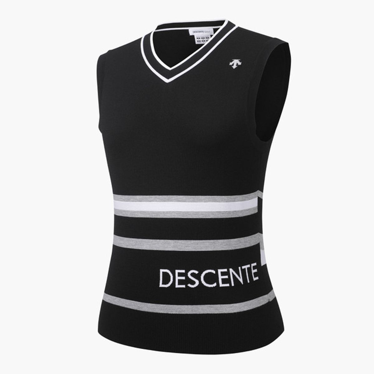 데상트 골프(DESCENTE GOLF) 여성 V넥 니트 베스트 (DP12WFKV21)