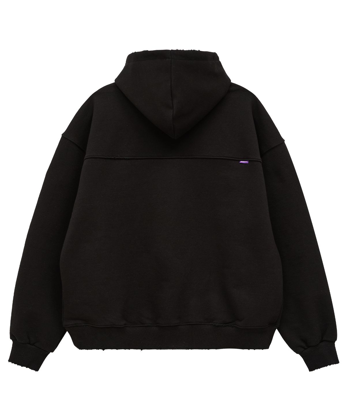후드후드(HOODHOOD) 데미지 스페이스 크래프트 후드 블랙