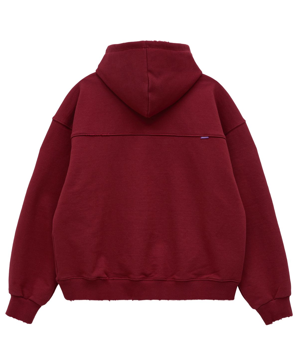 후드후드(HOODHOOD) 데미지 스페이스 크래프트 후드 버건디