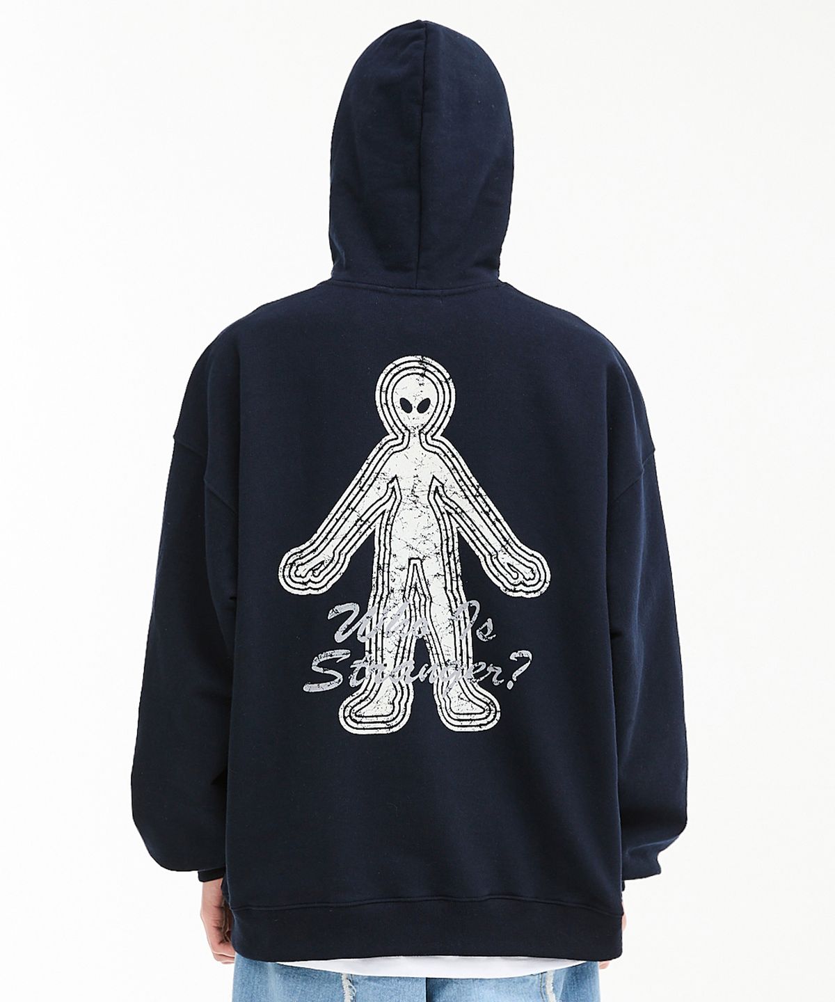 후드후드(HOODHOOD) 에일리언 바시티 후드 네이비