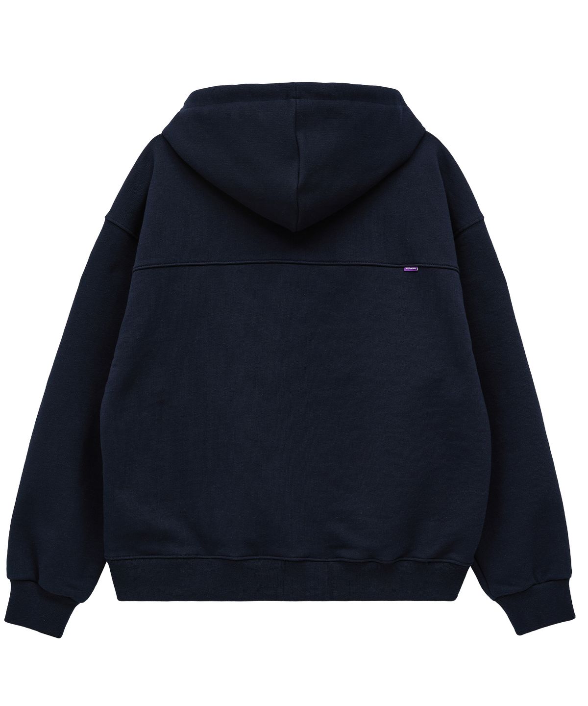 후드후드(HOODHOOD) HOOD 로고 아플리케 후드 네이비