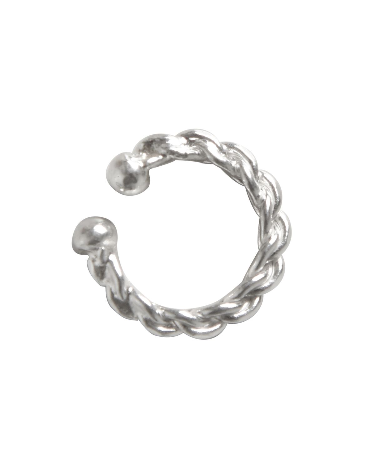 티오유(TOU) WE038 Silver rope earcuff