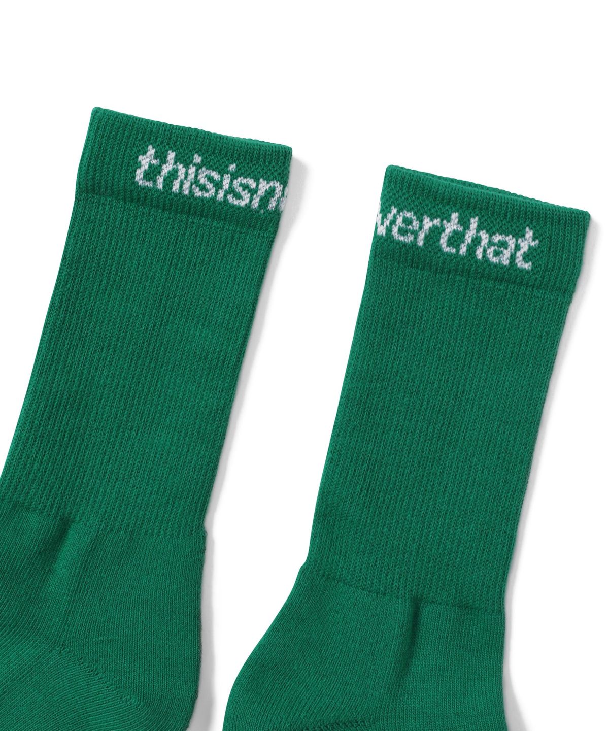 디스이즈네버댓(THISISNEVERTHAT) SP-Logo Socks 3Pack Green