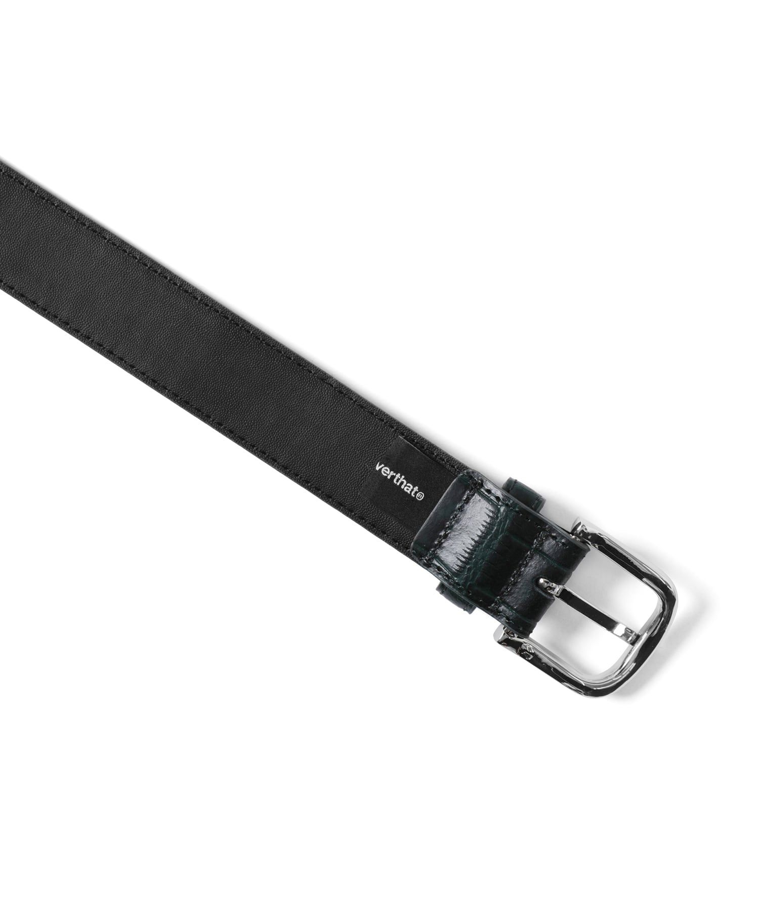 MUSINSA | thisisneverthat® 2Tone Croc Belt Green