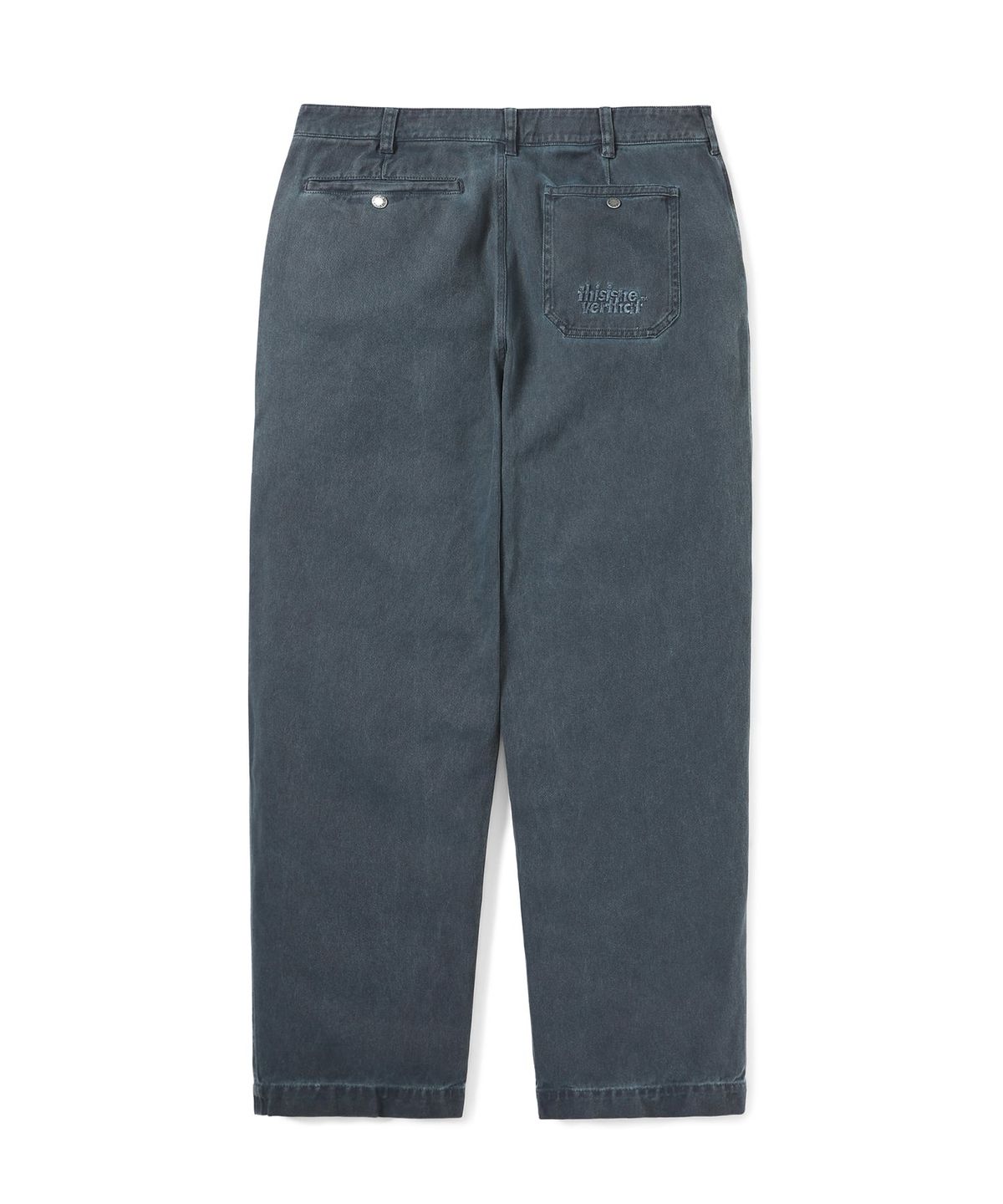 디스이즈네버댓(THISISNEVERTHAT) OL Overdyed Pant Washed Navy