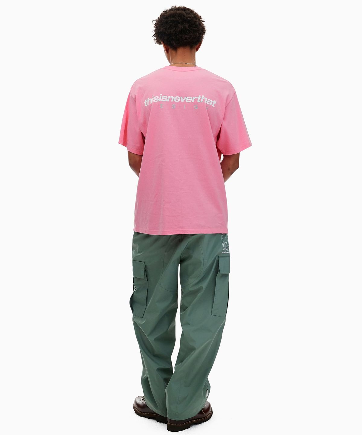 디스이즈네버댓(THISISNEVERTHAT) DSN-Logo Tee Pink