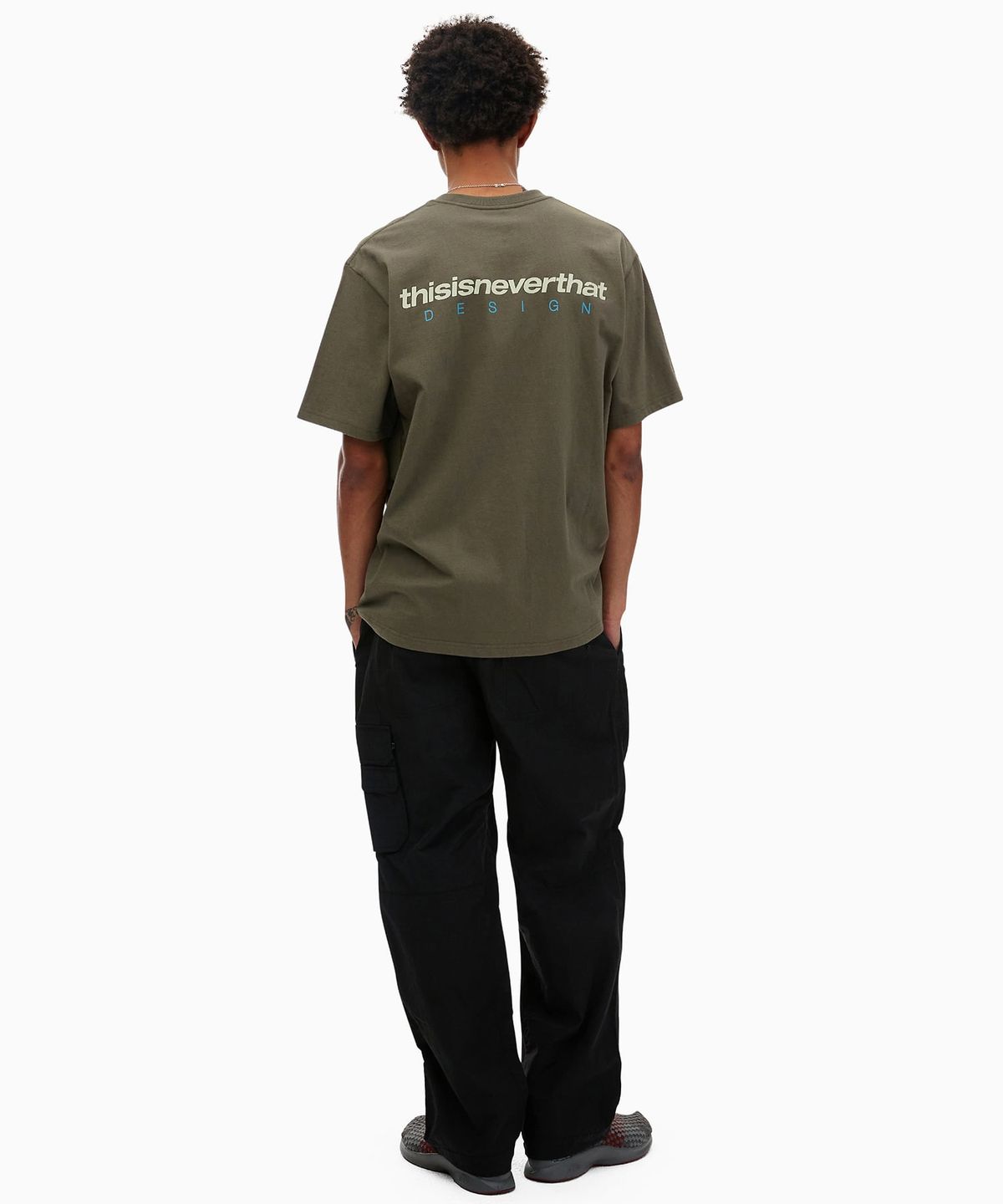 디스이즈네버댓(THISISNEVERTHAT) DSN-Logo Tee Olive
