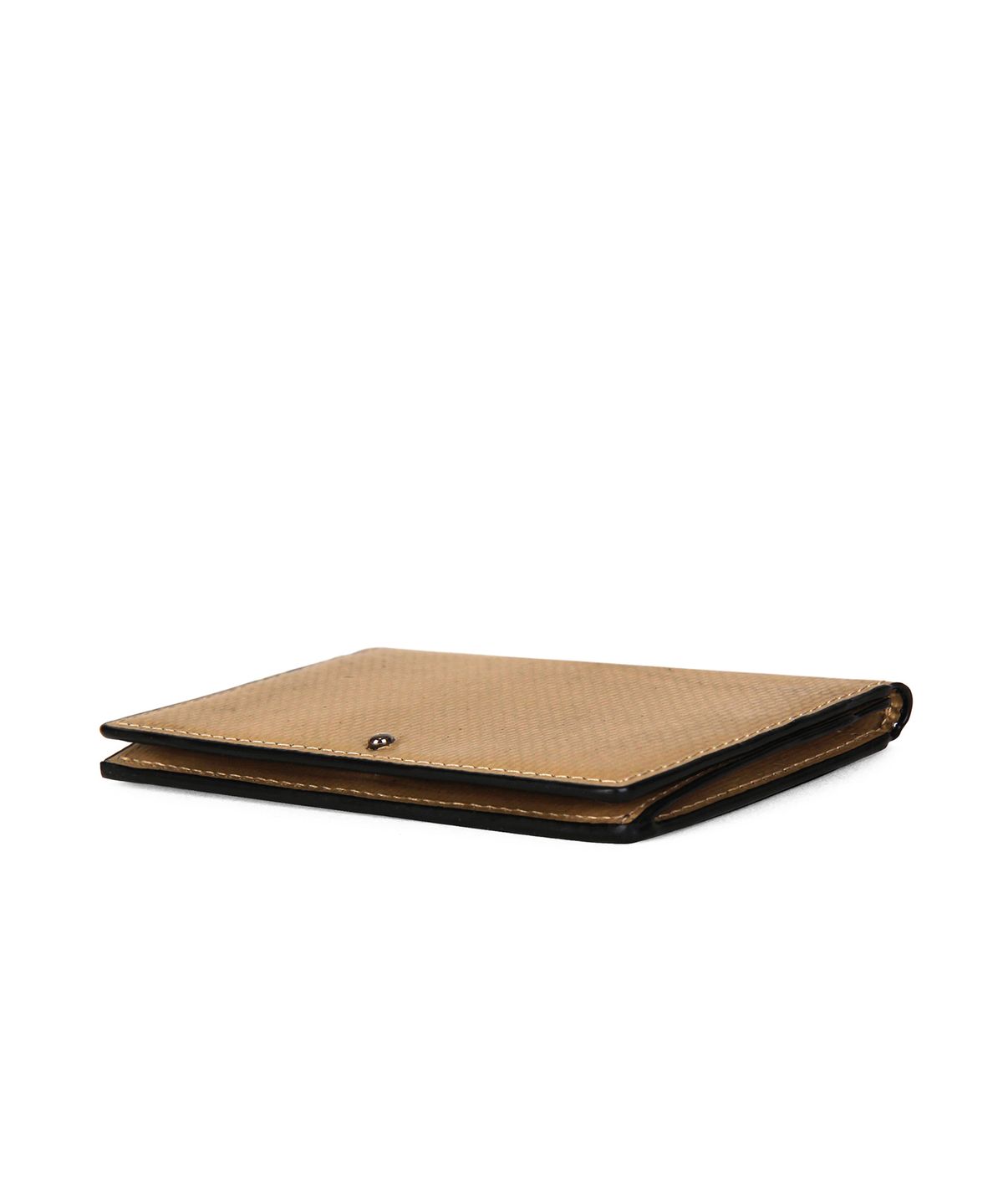 카네이테이(KANEITEI) OM BUTTON STUD WALLET (BEIGE) / UPCYCLED