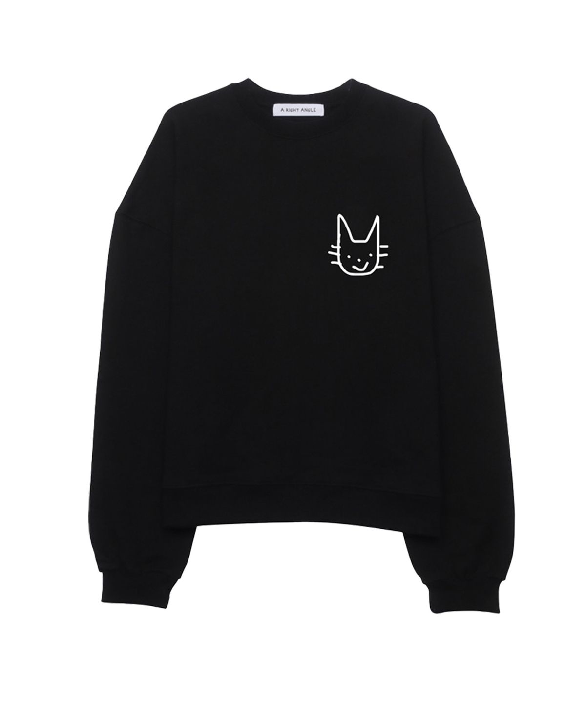 어라이트앵글(ARIGHTANGLE) Heavycotton cat sweatshirt2 (3 Color)