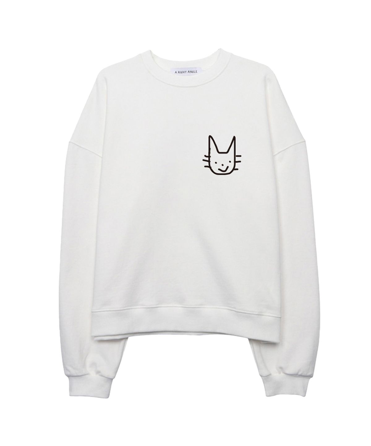 어라이트앵글(ARIGHTANGLE) Heavycotton cat sweatshirt2 (3 Color)