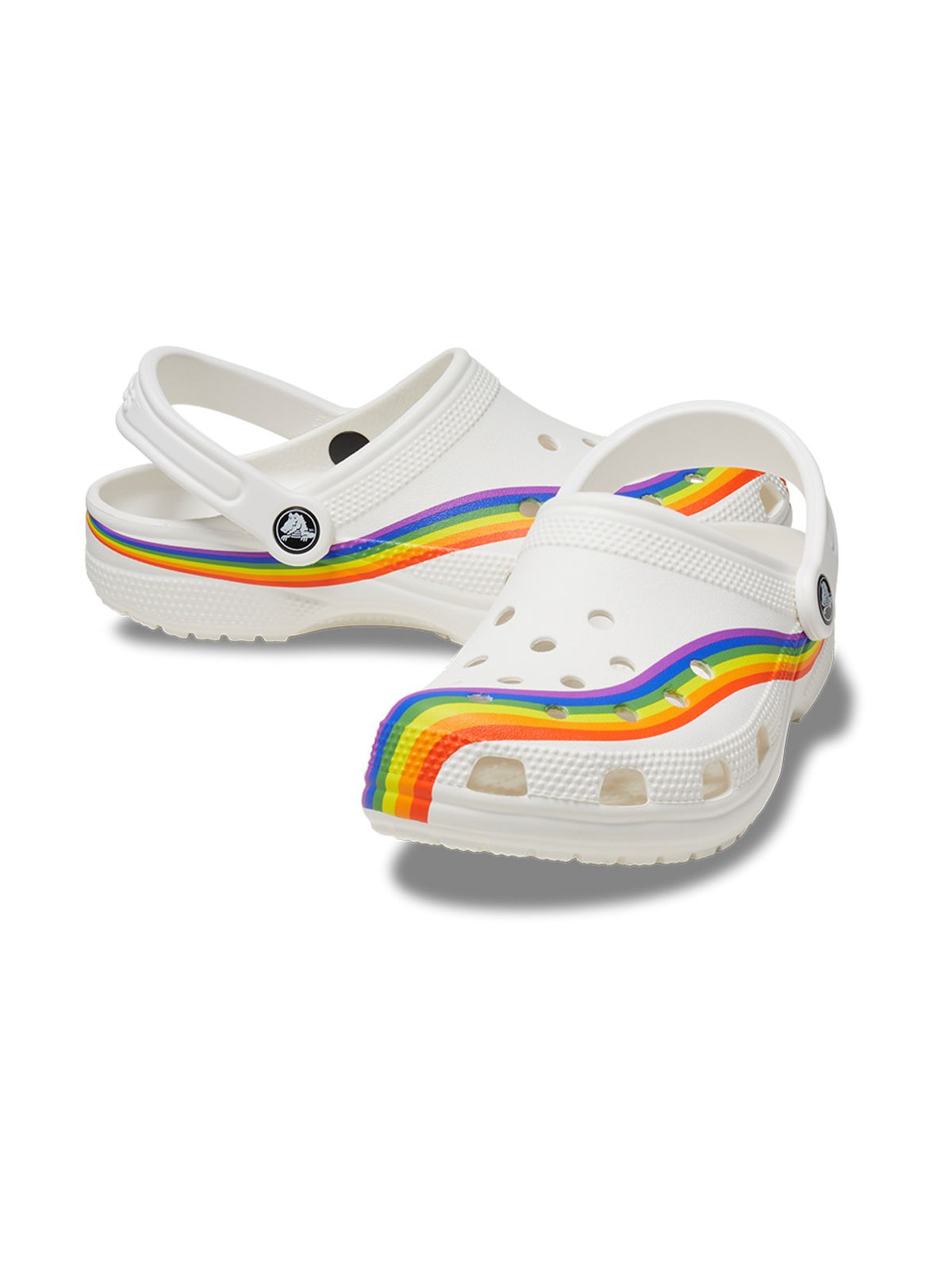 크록스(CROCS) 공용 클래식 레인보우 다이 클로그 WTM (24SUCL208106)