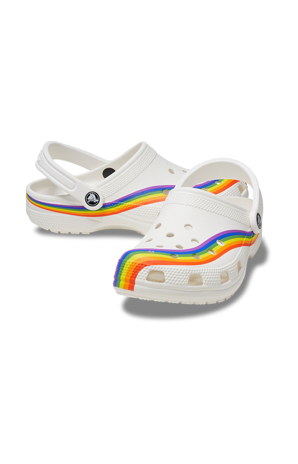 크록스(CROCS) 공용 클래식 레인보우 다이 클로그 WTM (24SUCL208106)