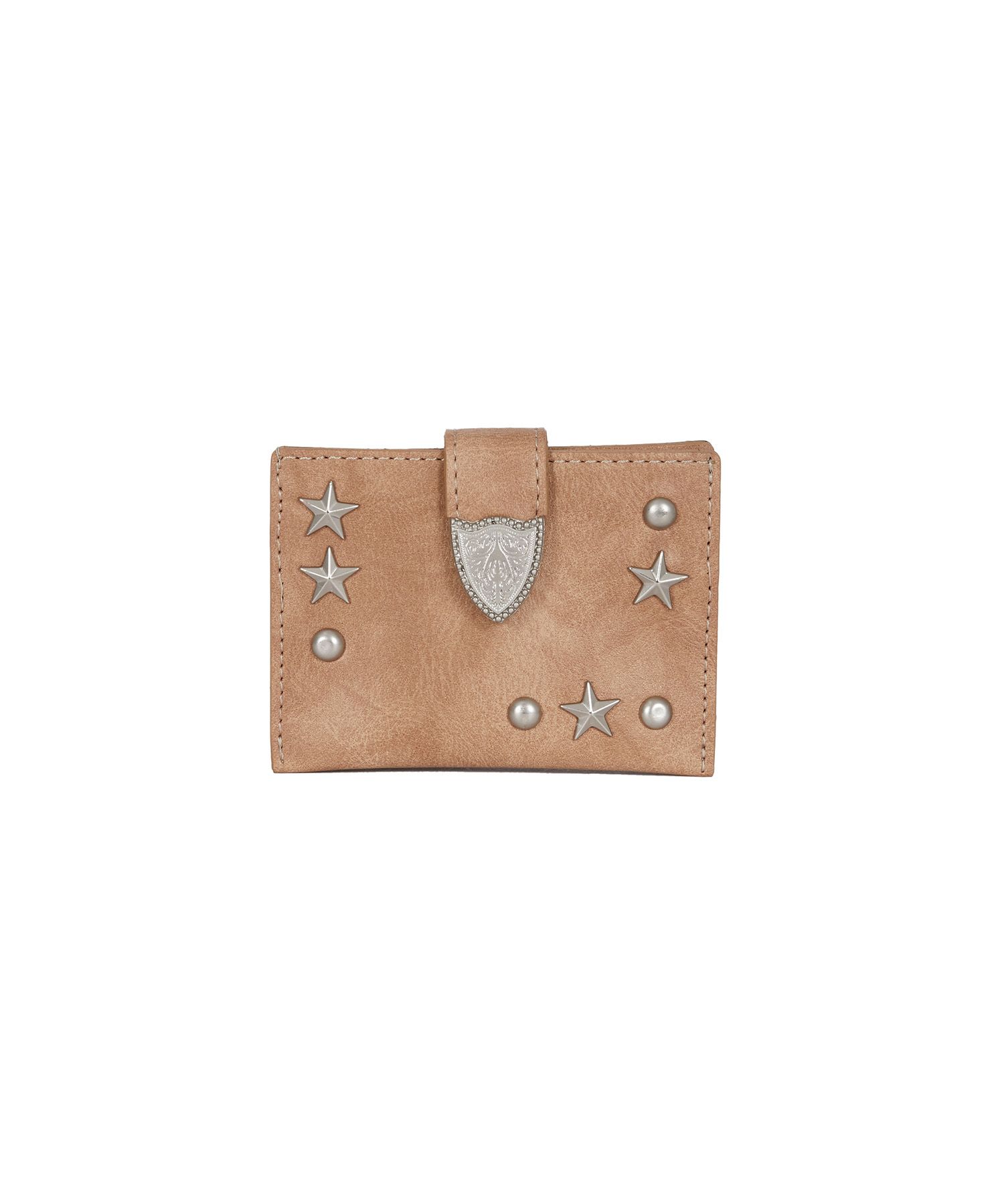 MUSINSA公式 | ILLIGO Western accordion card wallet beige