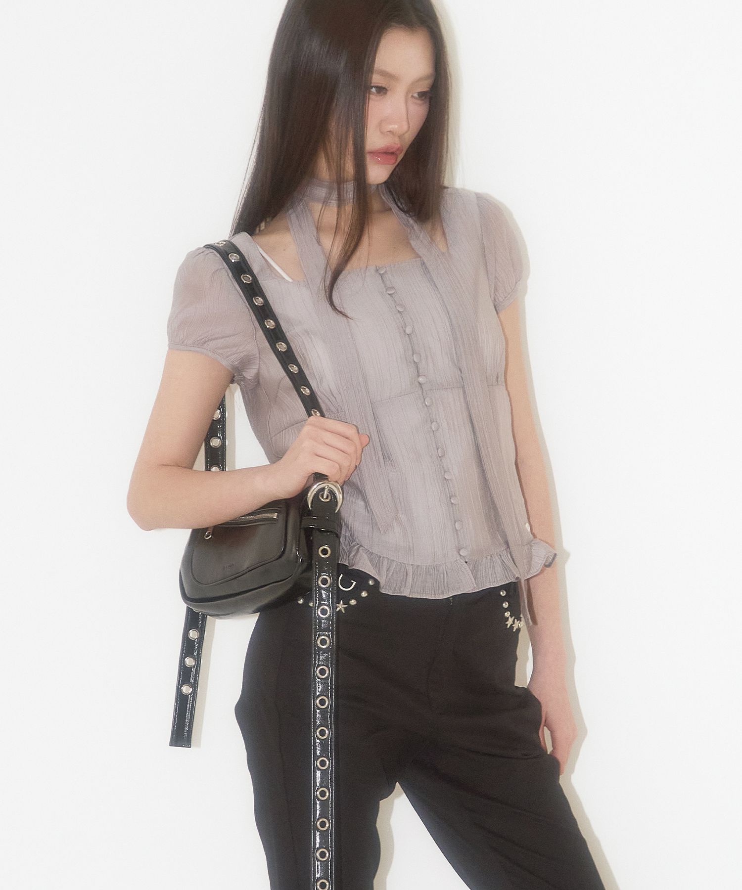 ◇ILLIGO◇ Atypical Pocket Back Butter MUSINSA | ILLIGO Atypical Pocket Bag Black
