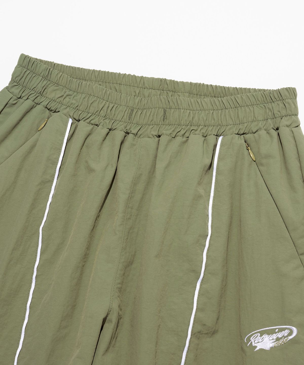리트리버클럽(RETRIEVER CLUB) WHITE LINE NYLON PANTS [LIGHT GREEN]