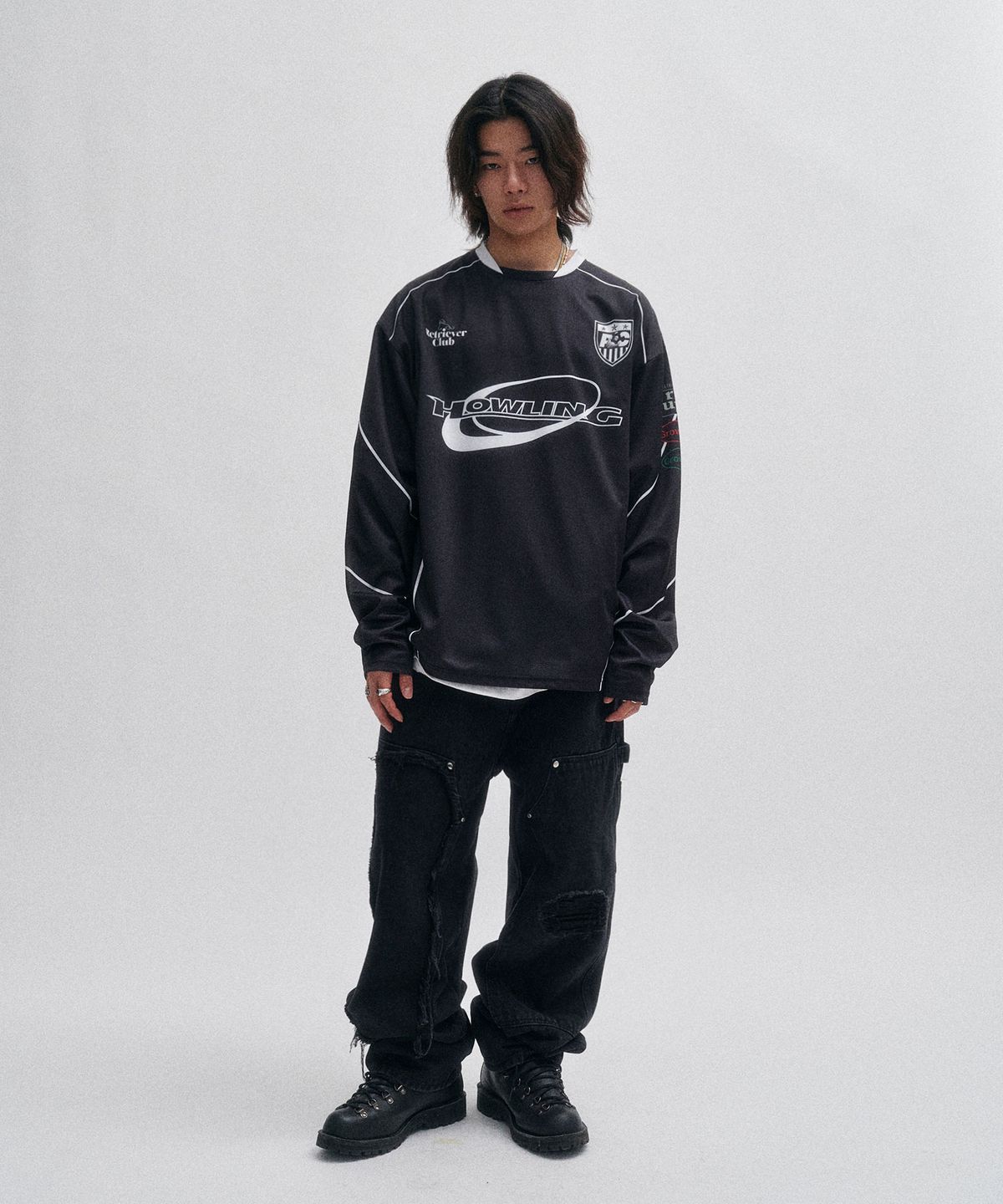 리트리버클럽(RETRIEVER CLUB) HOWLING  JERSEY [BLACK]