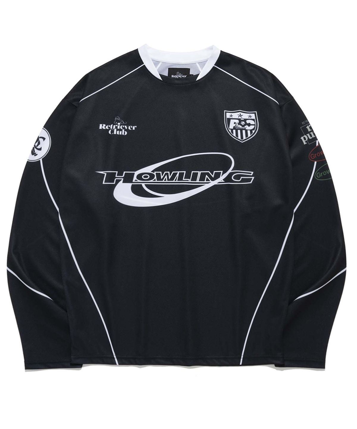 리트리버클럽(RETRIEVER CLUB) HOWLING  JERSEY [BLACK]