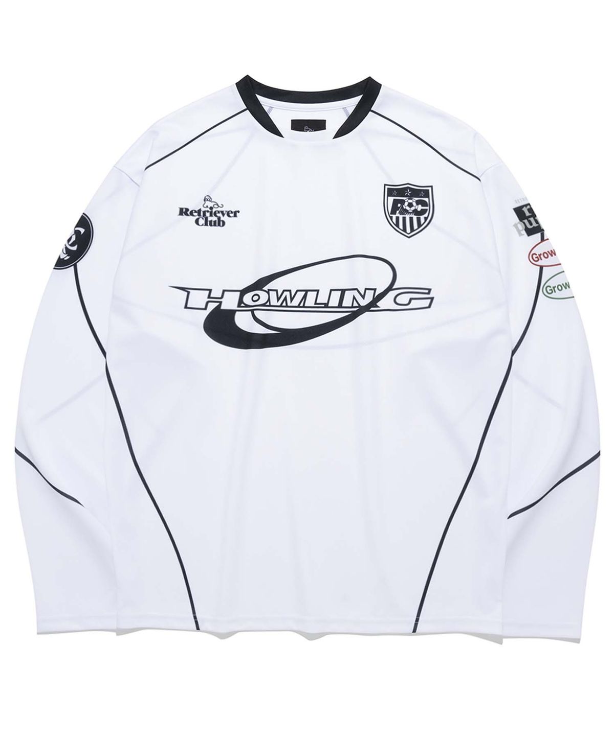 리트리버클럽(RETRIEVER CLUB) HOWLING JERSEY [WHITE]